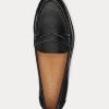 Svarta Ralph Lauren Wynnie Burnished Leathers Loafers för kvinnor Svarta Ralph Lauren Wynnie Burnished Leathers Loafers för kvinnor