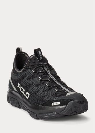 Svarta / Svarta Ralph Lauren Adventure 300LT Sneakers för män