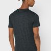 Svarta t-shirts med rund hals för män Ralph Lauren bröstlogotyp Svarta t-shirts med rund hals för män Ralph Lauren bröstlogotyp