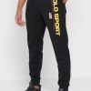 Svarta träningsbyxor med Ralph Lauren logotyp för män Svarta träningsbyxor med Ralph Lauren logotyp för män