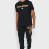 Svarta träningsbyxor med Ralph Lauren logotyp för män Svarta träningsbyxor med Ralph Lauren logotyp för män