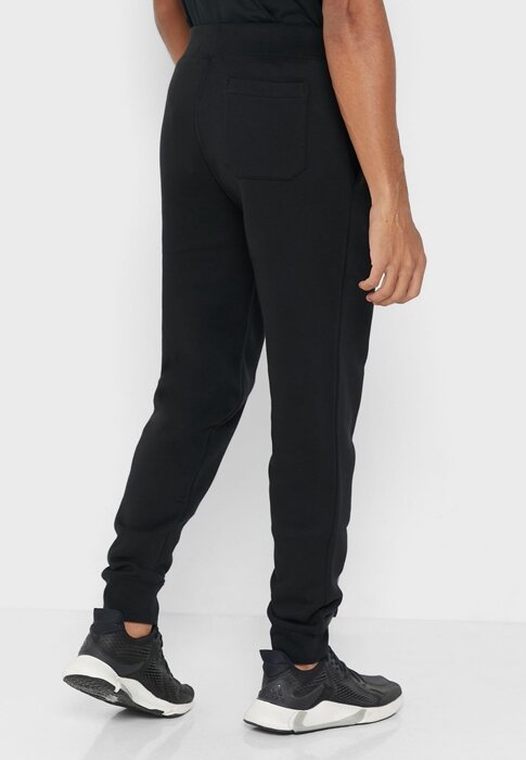 Svarta träningsbyxor med Ralph Lauren logotyp för män Svarta träningsbyxor med Ralph Lauren logotyp för män
