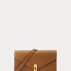 Tan Dam Ralph Lauren Polo ID läderkedja plånböcker Tan Dam Ralph Lauren Polo ID läderkedja plånböcker