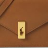 Tan Dam Ralph Lauren Polo ID läderkedja plånböcker Tan Dam Ralph Lauren Polo ID läderkedja plånböcker