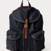 True Indigo Dam Ralph Lauren Denim ryggsäck handväska True Indigo Dam Ralph Lauren Denim ryggsäck handväska