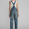 Tvätta kvinnors Ralph Lauren reparerad jeansoverallklänning Tvätta kvinnors Ralph Lauren reparerad jeansoverallklänning