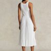 Vit dam Ralph Lauren The Spelman Collection Plisserad klänning Vit dam Ralph Lauren The Spelman Collection Plisserad klänning