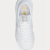 Vit dam Ralph Lauren Train 89 Läder & Oxford Sneakers