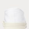 Vit / Marinblå Ralph Lauren Essence 100 Canvas Sneakers för män