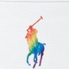 Vit Multi Ralph Lauren Pride Canvas Handväska för kvinnor Vit Multi Ralph Lauren Pride Canvas Handväska för kvinnor