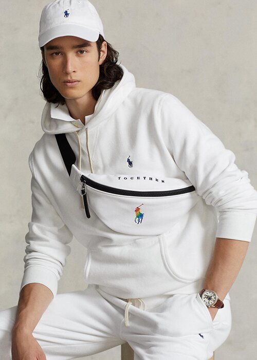Vit Multi Ralph Lauren Pride Canvas Handväska för kvinnor Vit Multi Ralph Lauren Pride Canvas Handväska för kvinnor
