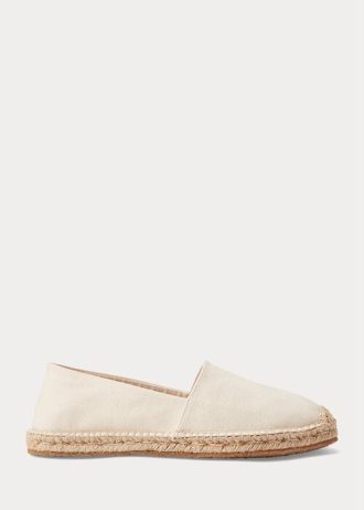 Vit Ralph Lauren Canvas Espadrille för män