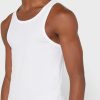 Vit Ralph Lauren Essential väst med rund hals för män Vit Ralph Lauren Essential väst med rund hals för män
