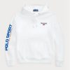 Vit Ralph Lauren Polo Sport Fleece Hoodie för män Vit Ralph Lauren Polo Sport Fleece Hoodie för män