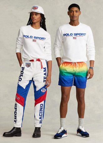 Vit Ralph Lauren Polo sportfleecetröja för män