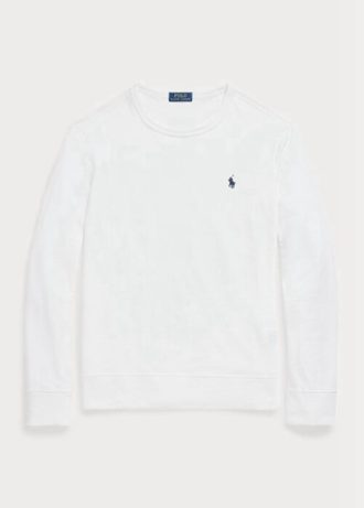 Vit Ralph Lauren Spa Terry Sweatshirt för män