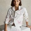 Vita dam Ralph Lauren Rosa PonyRosa Pony Denim Trucker Jackor Vita dam Ralph Lauren Rosa PonyRosa Pony Denim Trucker Jackor