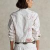 Vita dam Ralph Lauren Rosa PonyRosa Pony Denim Trucker Jackor Vita dam Ralph Lauren Rosa PonyRosa Pony Denim Trucker Jackor