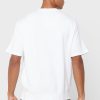 Vita herr Ralph Lauren logotyp T-shirts med rund hals