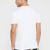 Vita herr Ralph Lauren logotyp T-shirts med rund hals
