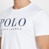 Vita herr Ralph Lauren logotyp T-shirts med rund hals Vita herr Ralph Lauren logotyp T-shirts med rund hals