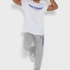 Vita herr Ralph Lauren logotyp T-shirts med rund hals