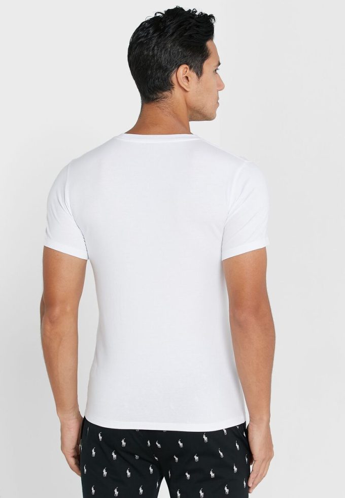 Vita Ralph Lauren 2-pack t-shirts med rund hals för män Vita Ralph Lauren 2-pack t-shirts med rund hals för män
