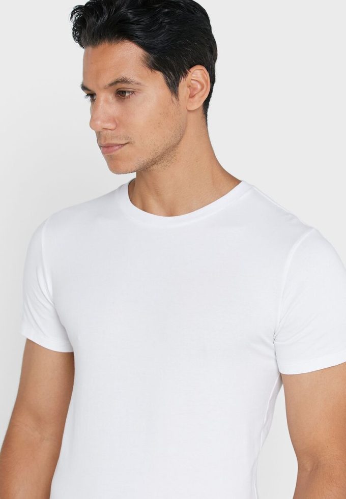 Vita Ralph Lauren 2-pack t-shirts med rund hals för män Vita Ralph Lauren 2-pack t-shirts med rund hals för män