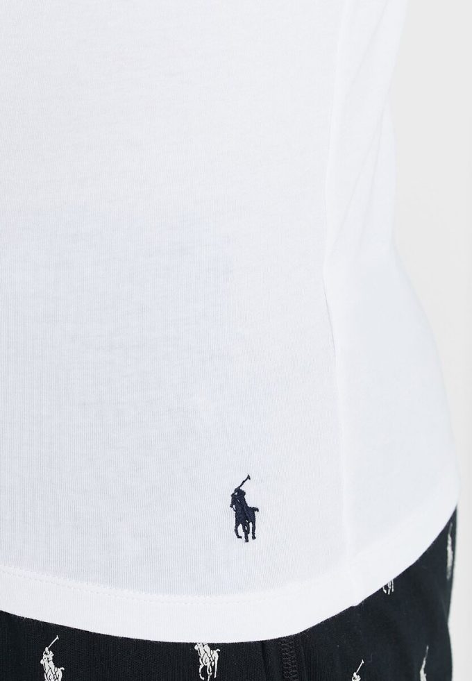 Vita Ralph Lauren 2-pack t-shirts med rund hals för män Vita Ralph Lauren 2-pack t-shirts med rund hals för män