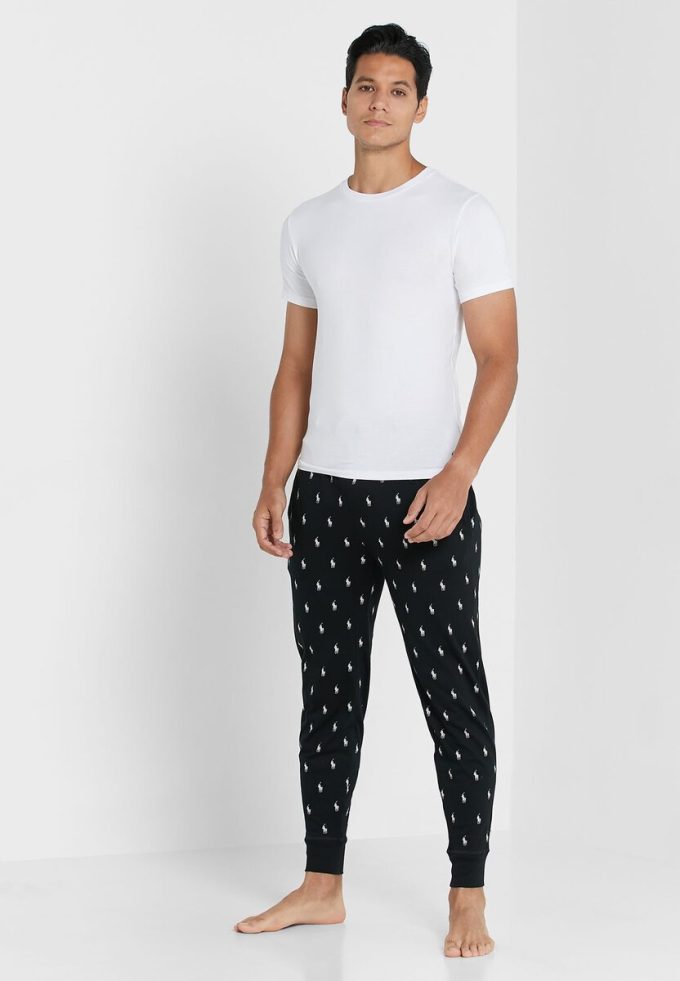 Vita Ralph Lauren 2-pack t-shirts med rund hals för män Vita Ralph Lauren 2-pack t-shirts med rund hals för män
