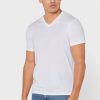 Vita Ralph Lauren 2-pack T-shirts med V-hals för män Vita Ralph Lauren 2-pack T-shirts med V-hals för män