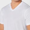 Vita Ralph Lauren 2-pack T-shirts med V-hals för män Vita Ralph Lauren 2-pack T-shirts med V-hals för män