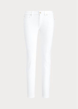 Vita Ralph Lauren 400 Matchstick-jeans för kvinnor