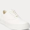 Vita Ralph Lauren Bryn lädersneakers för kvinnor