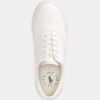 Vita Ralph Lauren Bryn lädersneakers för kvinnor
