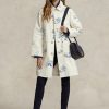 Vita Ralph Lauren Canvasrockar med blommotiv för kvinnor Vita Ralph Lauren Canvasrockar med blommotiv för kvinnor