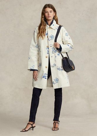 Vita Ralph Lauren Canvasrockar med blommotiv för kvinnor
