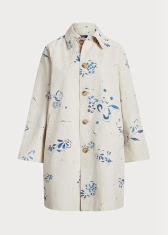 Vita Ralph Lauren Canvasrockar med blommotiv för kvinnor