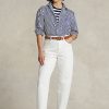 Vita Ralph Lauren Carrot Jeans för kvinnor Vita Ralph Lauren Carrot Jeans för kvinnor