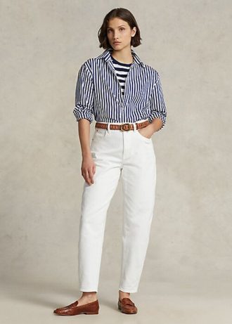 Vita Ralph Lauren Carrot Jeans för kvinnor