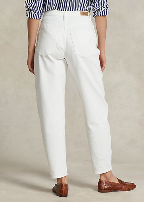 Vita Ralph Lauren Carrot Jeans för kvinnor Vita Ralph Lauren Carrot Jeans för kvinnor