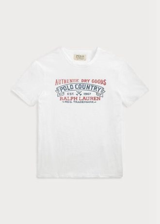 Vita Ralph Lauren Custom Slim Fit Polo Country T-shirts för män Vita Ralph Lauren Custom Slim Fit Polo Country T-shirts för män