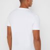 Vita Ralph Lauren Custom Slim Fit T-shirts i bomull för män Vita Ralph Lauren Custom Slim Fit T-shirts i bomull för män