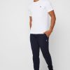 Vita Ralph Lauren Custom Slim Fit T-shirts i bomull för män Vita Ralph Lauren Custom Slim Fit T-shirts i bomull för män