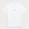Vita Ralph Lauren Custom Slim Fit T-shirts med rund hals för män Vita Ralph Lauren Custom Slim Fit T-shirts med rund hals för män