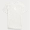 Vita Ralph Lauren Custom Slim Fit T-shirts med rund hals för män Vita Ralph Lauren Custom Slim Fit T-shirts med rund hals för män