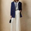 Vita Ralph Lauren Elaine Silk Shantung byxor för kvinnor Vita Ralph Lauren Elaine Silk Shantung byxor för kvinnor