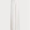 Vita Ralph Lauren Elaine Silk Shantung byxor för kvinnor Vita Ralph Lauren Elaine Silk Shantung byxor för kvinnor