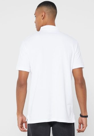 Vita Ralph Lauren Essential pikétröjor för män