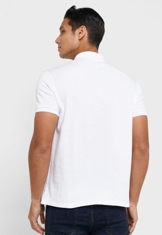 Vita Ralph Lauren Essential pikétröjor för män